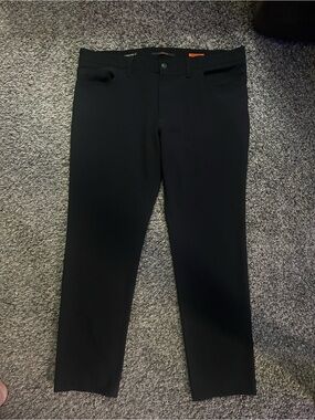 Alberto Men's Black Casual Pants - W40 L34